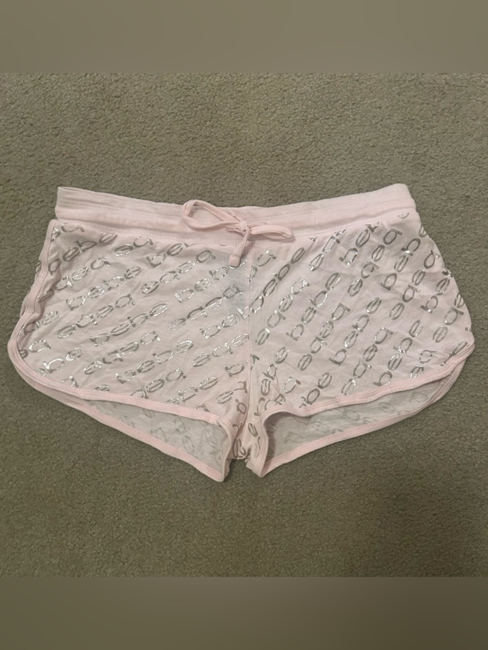 Bebe Pink And Silver Sleep Shorts